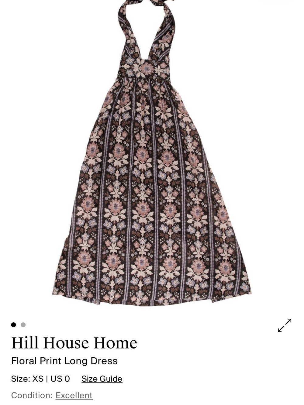 Hill House Floral Halter Maxi Dress - Picture 4 of 4